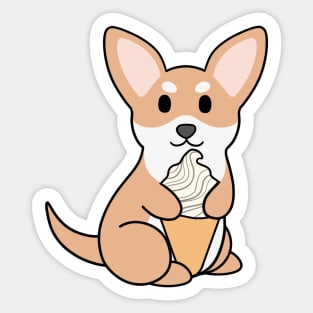 Chihuahua Ice Cream Sticker